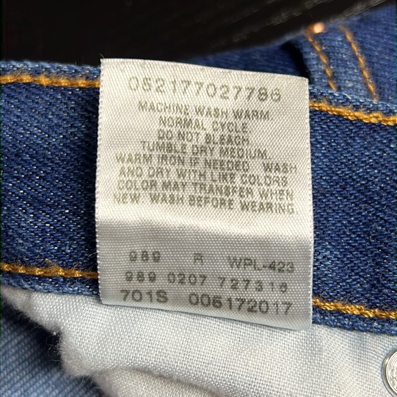 Levis 517 Jeans Mens 36x32 Blue Denim Bootcut Fit Dark Stone Wash Red Tab Cotton - Picture 8 of 14